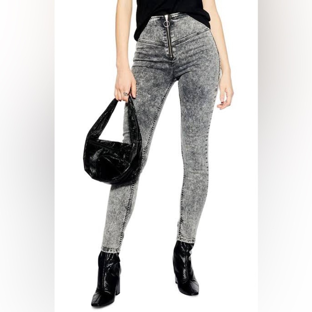 TOPSHOP Acid Wash Jeans